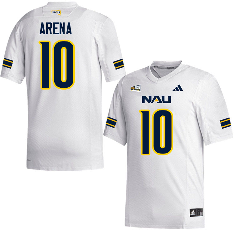 Northern Arizona Lumberjacks #10 Travis Arena College Football Jerseys,Uniforms Stitched-White